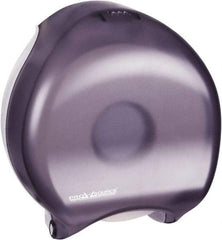 PRO-SOURCE - Jumbo Single Roll Plastic Toilet Tissue Dispenser - 11" Wide x 12-1/4" High x 6-1/4" Deep, Black - Americas Tooling