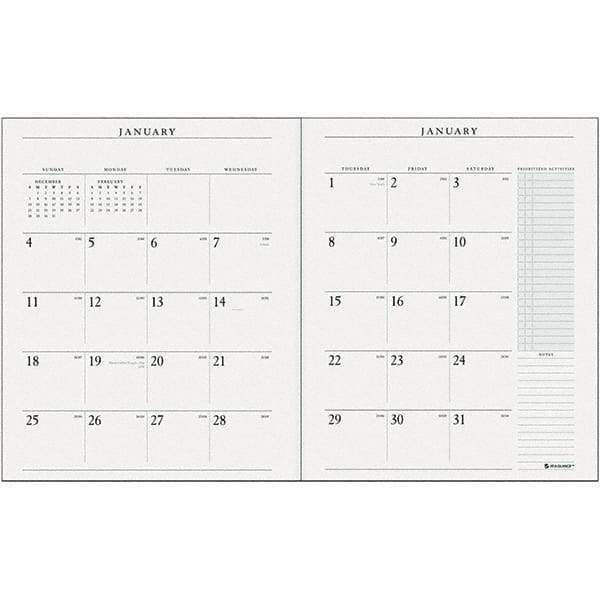 AT-A-GLANCE - 24 Sheet, 9 x 11", Desk Pad Calendar - White - Americas Tooling