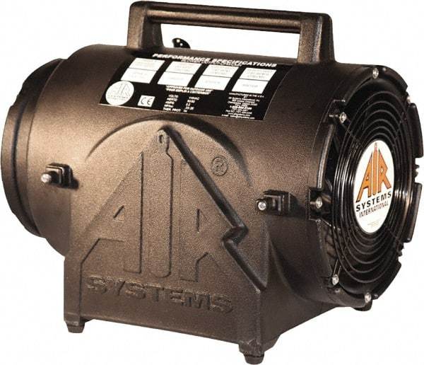 AIR Systems - 8" Inlet, Electric AC Contractor Grade Axial Fan - 0.33 hp, 823 CFM (Free Air), Explosion Proof, 220 Max Voltage Rating - Americas Tooling