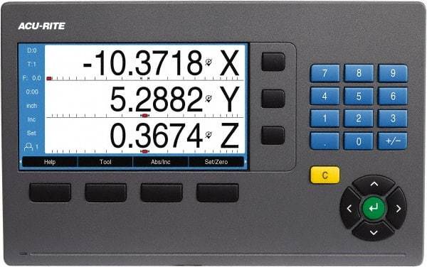 Acu-Rite - 3 Axes, Milling, Lathe & Grinding Compatible DRO Counter - Color TFT Display - Americas Tooling