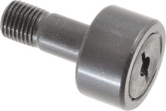 Accurate Bushing - 7/8" Roller Diam x 1/2" Width, 3/8" Stud Diam x 7/8" Length, Stud Cam Follower - Steel, 3/8" Thread Length, 3/8-24 Thread, 1-3/8" OAL, 2,140 Lb Dynamic Cap, 2,260 Lb Static Cap - Americas Tooling