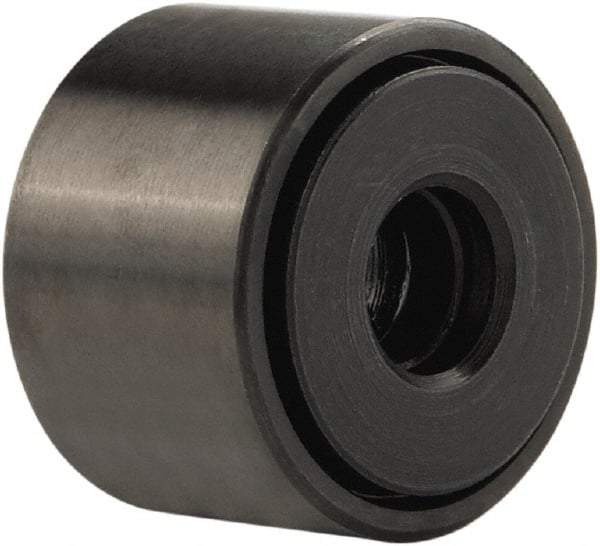 Accurate Bushing - 5/8" Bore, 2" Roller Diam x 1-1/4" Roller Width, Stainless Steel Yoke Cam Follower - 5,660 Lb Dynamic Load Capacity, 1-5/16" Overall Width - Americas Tooling