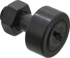 Accurate Bushing - 26mm Roller Diam x 12mm Width, 10mm Stud Diam x 23mm Length, Sealed Stud Cam Follower - Steel, 12mm Thread Length, M10x1 Thread, 36mm OAL, 5,700 N Dynamic Cap, 6,500 N Static Cap - Americas Tooling