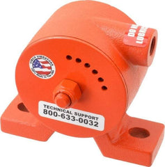 Vibco - 600 Lb. Force, 11 Cubic Feet per Minute, 6,800 RPM, 69 Decibel, Pneumatic Vibrator - 5-5/16" Long x 1-1/2" Wide x 4-5/8" High, 3/8 Port Inlet - Americas Tooling