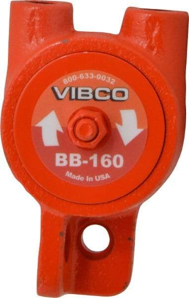 Vibco - 140 Lb. Force, 8 Cubic Feet per Minute, 15,000 RPM, 76 Decibel, Pneumatic Vibrator - 4-1/8" Long x 2" Wide x 2-9/16" High, 1/4 Port Inlet, 1/4 Port Outlet - Americas Tooling