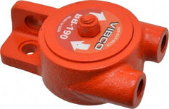 Vibco - ,250 Lb. Force, 11 Cubic Feet per Minute, 15,500 RPM, 77 Decibel, Pneumatic Vibrator - 4-1/8" Long x 2" Wide x 2-9/16" High, 1/4 Port Inlet, 1/4 Port Outlet - Americas Tooling