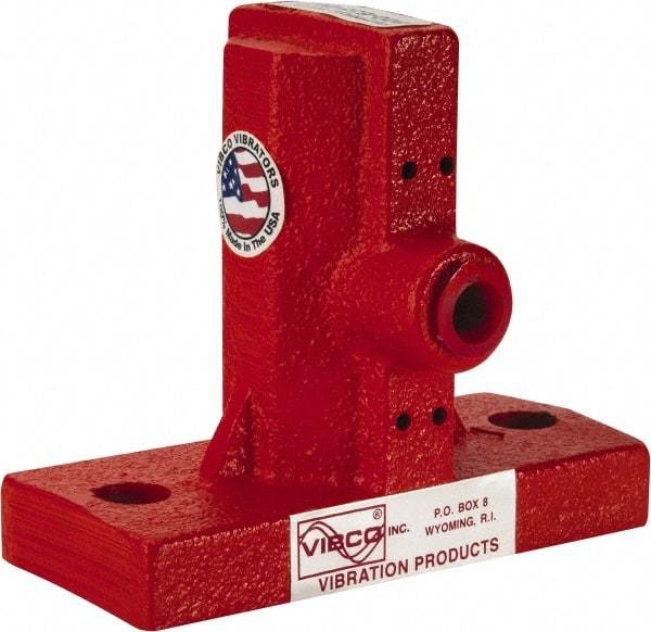 Vibco - 3-1/2 Cubic Feet per Minute, 10,500 RPM, 95 Decibel, Pneumatic Vibrator - 4-1/2" Long x 2" Wide x 3-7/8" High, 9/16 Port Inlet, 1/4 Port Outlet - Americas Tooling