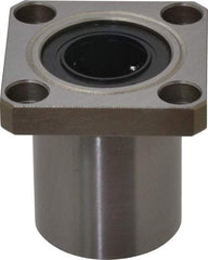 Value Collection - 5/8" ID, Square Flanged Single Linear Bearing - 1-1/8" OD - Americas Tooling