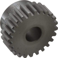 Boston Gear - 16 Pitch, 1-1/2" Pitch Diam, 24 Tooth Spur Gear - 1/2" Face Width, 1/2" Bore Diam, 1.2" Hub Diam, 14.5° Pressure Angle, Steel - Americas Tooling