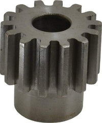 Boston Gear - 12 Pitch, 1.167" Pitch Diam, 14 Tooth Spur Gear - 3/4" Face Width, 1/2" Bore Diam, 0.92" Hub Diam, 14.5° Pressure Angle, Steel - Americas Tooling