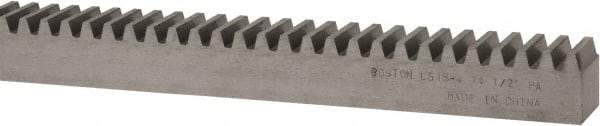 Boston Gear - 3/4" Face Width, 4 Feet Long, 3/4" Thick Steel Gear Rack - 12 Pitch - Americas Tooling