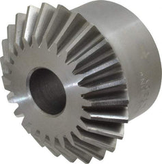 Boston Gear - 10 Pitch, 2-1/2" Pitch Diam, 25 Tooth Miter Gear - 0.56" Face Width, 3/4" Bore Diam, 2" Hub Diam, 20° Pressure Angle, Steel - Americas Tooling