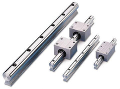 Thomson Industries - 1-1/4" Shaft Diam, 0.78" Base Width, Steel Shaft, Steel Rail, Round Shaft Assemblies - 5/16 Bolt, 24" Long - Americas Tooling