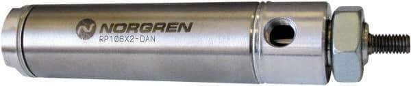Norgren - 1" Stroke x 9/16" Bore Single Acting Air Cylinder - 10-32 Port, 10-32 Rod Thread - Americas Tooling