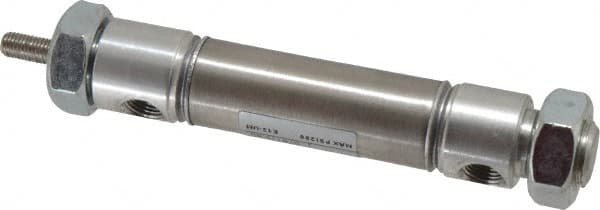 Norgren - 1" Stroke x 3/4" Bore Double Acting Air Cylinder - 1/8 Port, 1/4-28 Rod Thread - Americas Tooling