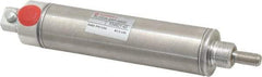 Norgren - 2" Stroke x 1-1/16" Bore Single Acting Air Cylinder - 1/8 Port, 5/16-24 Rod Thread - Americas Tooling