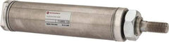 Norgren - 2" Stroke x 1-1/4" Bore Single Acting Air Cylinder - 1/8 Port, 7/16-20 Rod Thread - Americas Tooling