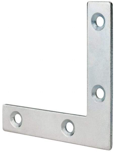 Value Collection - 2-1/2" Long x 1/2" Wide, Steel, Corner Brace - Zinc Plated - Americas Tooling