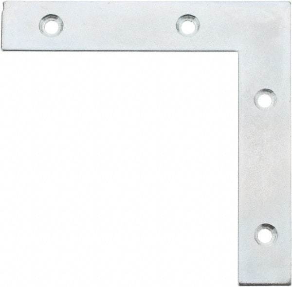 Value Collection - 5" Long x 0.870" Wide, Steel, Corner Brace - Zinc Plated - Americas Tooling