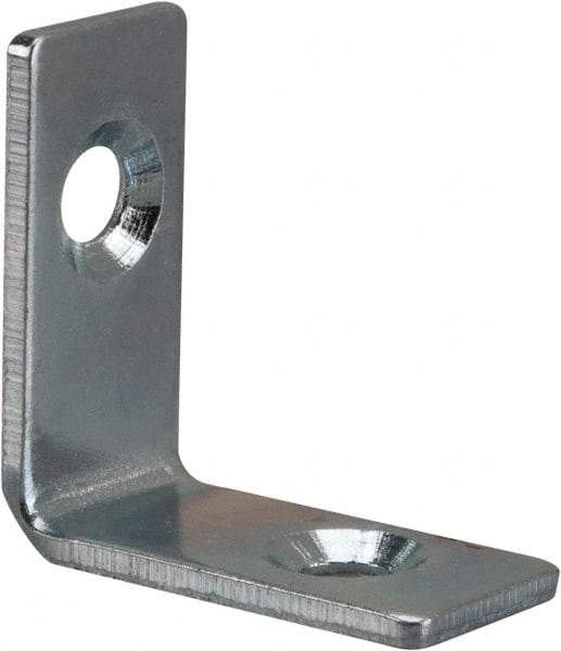 Value Collection - 1" Long x 1-1/2" Wide, Steel, Corner Brace - Zinc Plated - Americas Tooling