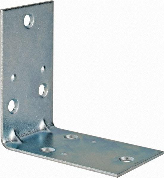 Value Collection - 2-1/2" Long x 2-1/2" Wide, Steel, Corner Brace - Zinc Plated - Americas Tooling