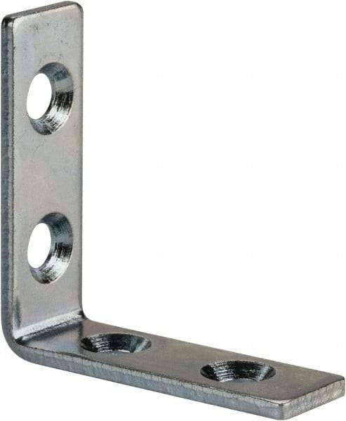 Value Collection - 1-1/2" Long x 1/2" Wide, Steel, Corner Brace - Zinc Plated - Americas Tooling