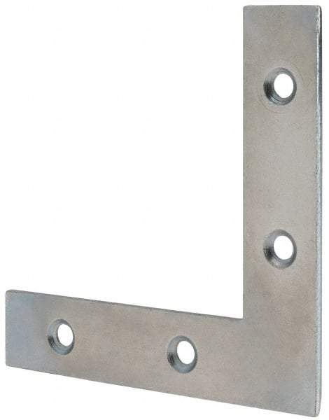 Value Collection - 3" Long x 0.620" Wide, Steel, Corner Brace - Zinc Plated - Americas Tooling