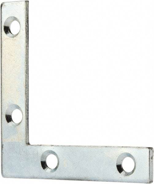 Value Collection - 2" Long x 0.370" Wide, Steel, Corner Brace - Zinc Plated - Americas Tooling