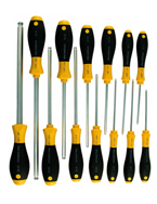 13 Piece - .050 - 3/8 - Ball End Hex Screwdriver MagicRing® Screw Holding SoftFinish® Cushion Grip Set - Americas Tooling