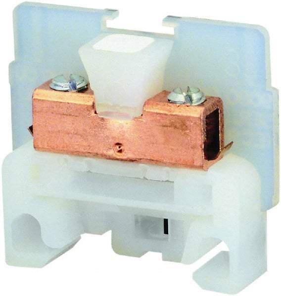 Square D - 600 VAC, 40 Amp, -40 to 275°F, DIN Rail Mount, Nylon Standard Terminal Block - 2 Contacts, Copper, 22 to 10 AWG Compatibility, 1.38 Inch High x 1.4 Inch Deep - Americas Tooling