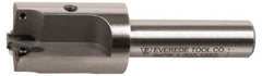 Everede Tool - 1-1/16 Inch Diameter, Interchangeable Pilot, Straight 1/2 Inch Shank Diameter, 3 Insert, Indexable Counterbore - 3.2 Inch Overall Length, TPGH 215 Insert, 3/16 Inch Pilot Hole Diameter Compatibility - Americas Tooling