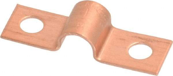 Mueller Industries - 1/4 Pipe, Copper, Pipe or Tube Strap - 2 Mounting Holes - Americas Tooling