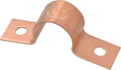 Mueller Industries - 1/2 Pipe, Copper, Pipe or Tube Strap - 2 Mounting Holes - Americas Tooling