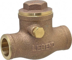 Legend Valve - 1/2" Brass Check Valve - Soldered x Soldered, 200 WOG - Americas Tooling