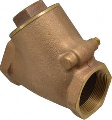 Legend Valve - 2" Bronze Check Valve - Y-Pattern, FNPT x FNPT, 300 WOG - Americas Tooling