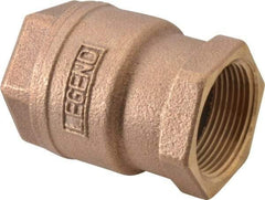 Legend Valve - 1-1/4" Bronze Check Valve - Inline, FNPT x FNPT, 250 WOG - Americas Tooling