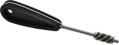 Schaefer Brush - 7/16 Inch Actual Brush Diameter, 1/4 Inch Inside Diameter, Carbon Steel, Plumbing, Hand Fitting and Cleaning Brush - Solid Plastic Hand Fitting Handle with Hole - Americas Tooling