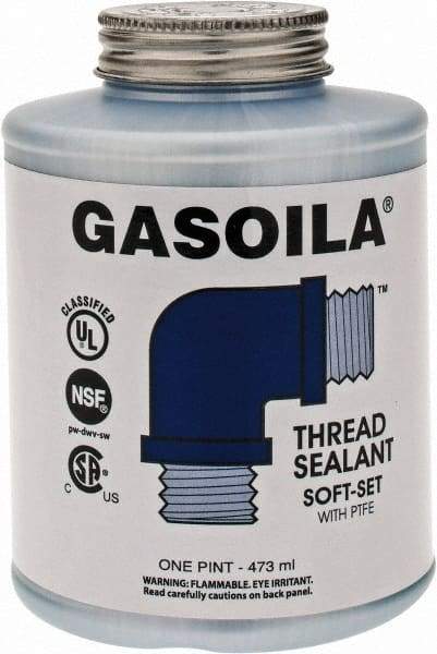 Federal Process - 1 Pt Brush Top Can Blue/Green Easy Seal Applicator with Gasoila Soft-Set - 600°F Max Working Temp - Americas Tooling