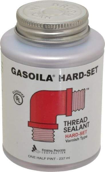 Federal Process - 1/2 Pt Brush Top Can Red Federal Gasoila Hard-Set - 350°F Max Working Temp - Americas Tooling