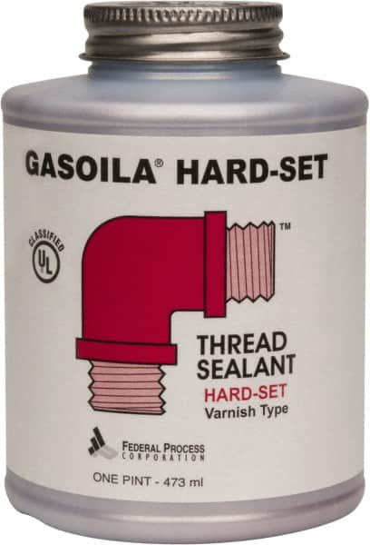 Federal Process - 1 Pt Brush Top Can Red Federal Gasoila Hard-Set - 350°F Max Working Temp - Americas Tooling