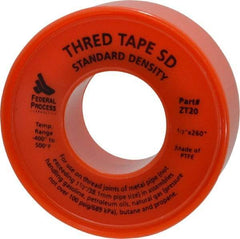 Federal Process - 1/2" Wide x 260" Long General Purpose Pipe Repair Tape - 3 mil Thick, -450 to 550°F, White - Americas Tooling