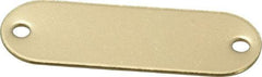 C.H. Hanson - 1-29/32 Inch Wide, Style 1, Brass Blank Metal Plate - 5/8 Inch High, 50 Pieces - Americas Tooling