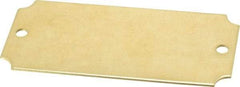 C.H. Hanson - 3-1/16 Inch Wide, Style 3, Brass Blank Metal Plate - 1-7/16 Inch High, 10 Pieces - Americas Tooling