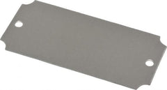 C.H. Hanson - 3-1/16 Inch Wide, Style 3, Aluminum Blank Metal Plate - 1-7/16 Inch High, 25 Pieces - Americas Tooling