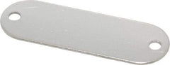 C.H. Hanson - 1-29/32 Inch Wide, Style 1, Stainless Steel Blank Metal Plate - 5/8 Inch High, 25 Pieces - Americas Tooling