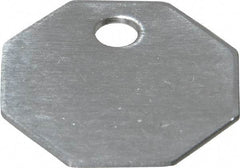 C.H. Hanson - 1-1/16 Inch Diameter, Octagonal, Aluminum Blank Metal Tag - Blank, 50 Pieces - Americas Tooling