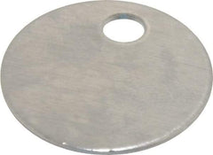 C.H. Hanson - 1 Inch Diameter, Round, Aluminum Blank Metal Tag - Blank, 50 Pieces - Americas Tooling