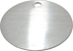 C.H. Hanson - 2 Inch Diameter, Round, Aluminum Blank Metal Tag - Blank, 50 Pieces - Americas Tooling