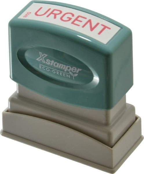 Value Collection - Urgent, Red Pre-Inked Stamp - 1/2 Inch Wide x 1-5/8 Inch Long - Americas Tooling