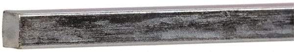 Made in USA - 12" Long x 3/16" High x 3/16" Wide, Zinc-Plated Key Stock - Low Carbon Steel - Americas Tooling